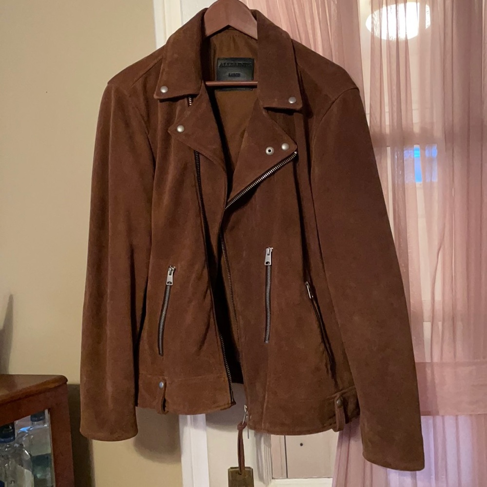 Brand new never worn all saints Neko suede biker